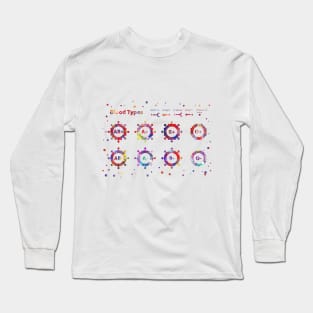 Blood types Long Sleeve T-Shirt